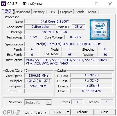 Processador CPU i3 9100t 9ªgen - Foto 2