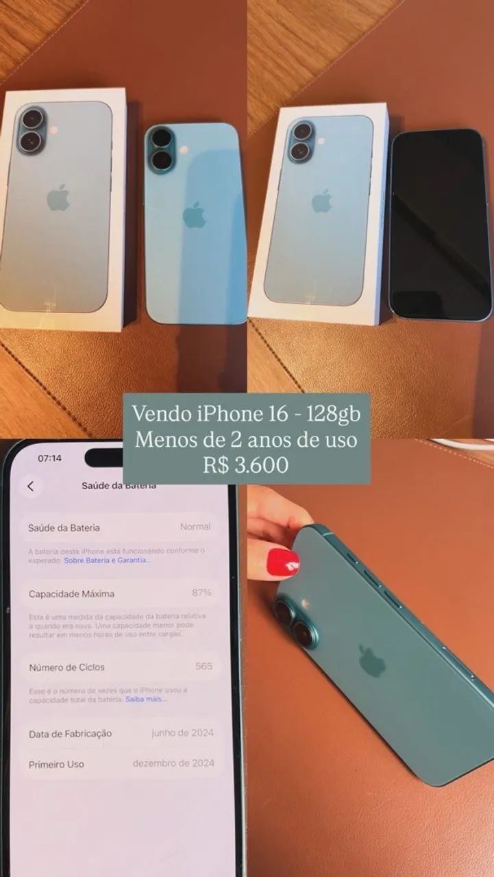 Vendo iPhone 16 128 gb