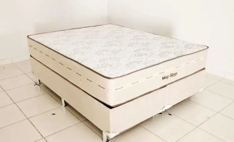 Cama casal colchão e base
