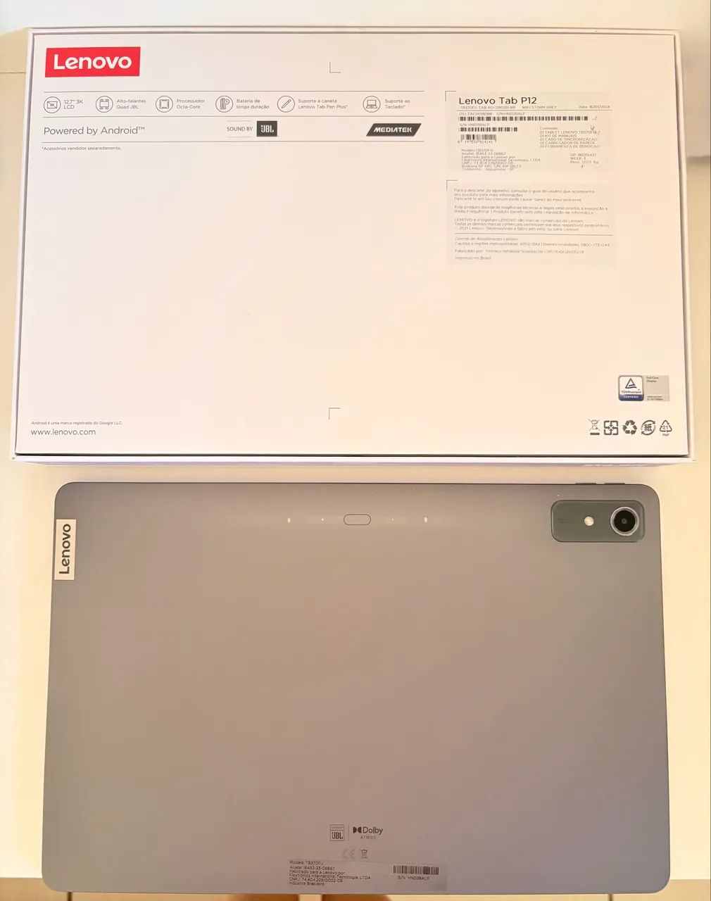 Tablet LENOVO p12 128gb, acompanha caneta original, capa e película - USADO - Foto 2