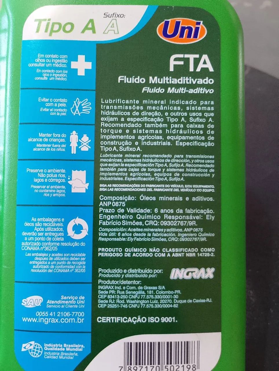 Fluindo multiaditivado FTA Uni tipo A - Foto 3