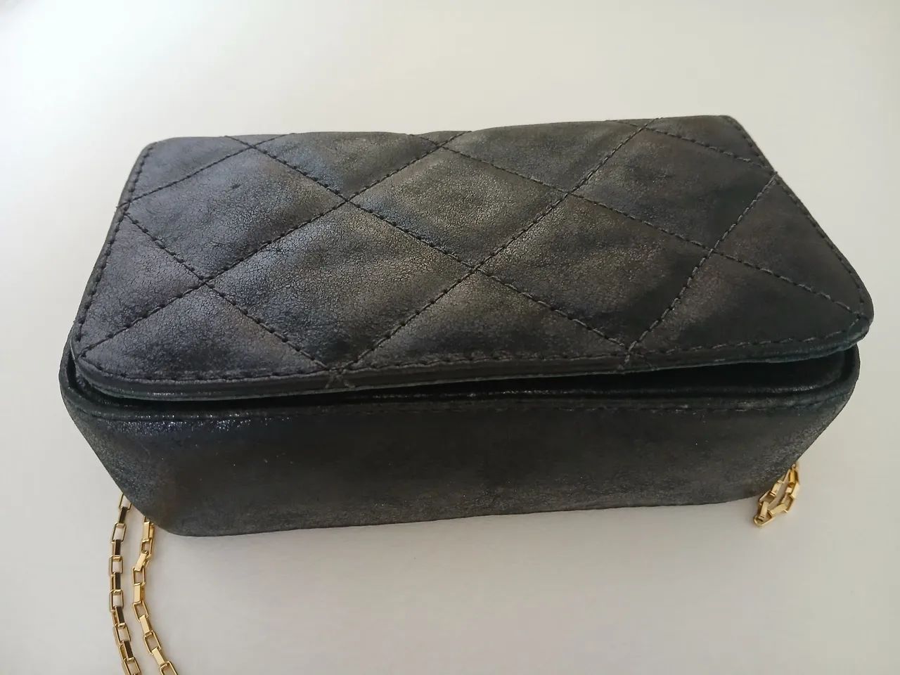 Bolsa de couro feminina pequena  - Foto 2