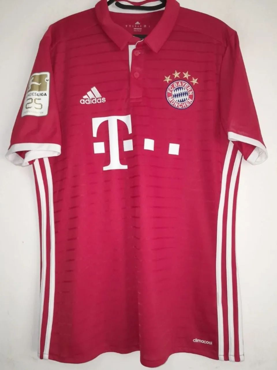 camisa bayern munich 2017 #9 lewandowski autografada certificada - Foto 3