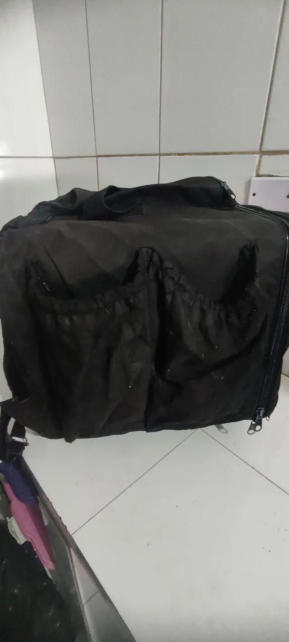 mochila para entrega de lanches .