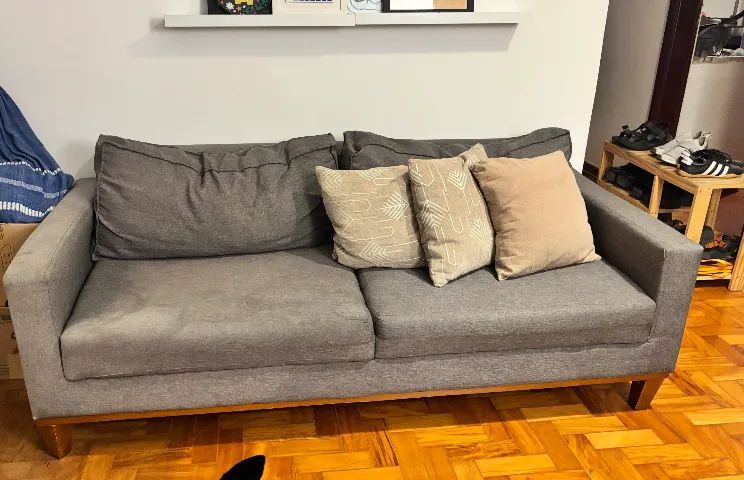 Sofá cinza 2 lugares - Foto 4