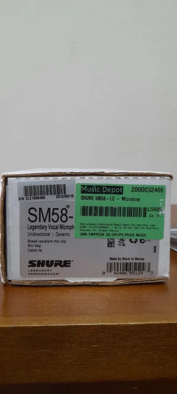 Microfone para vocal Shure SM58 - ORIGINAL - Foto 3