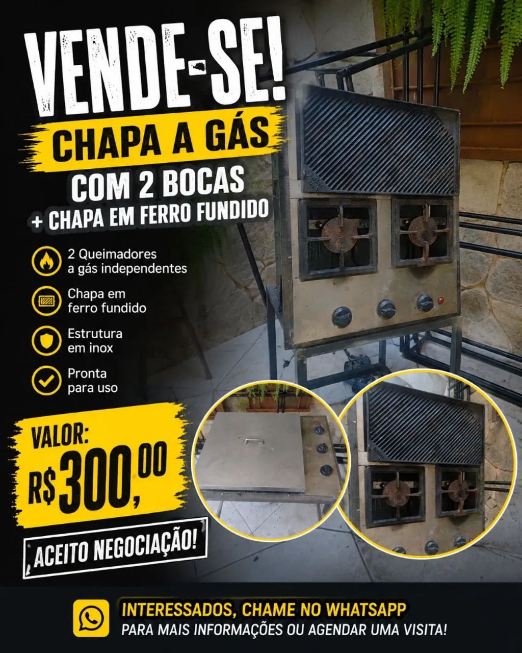 Chapa a gás 
