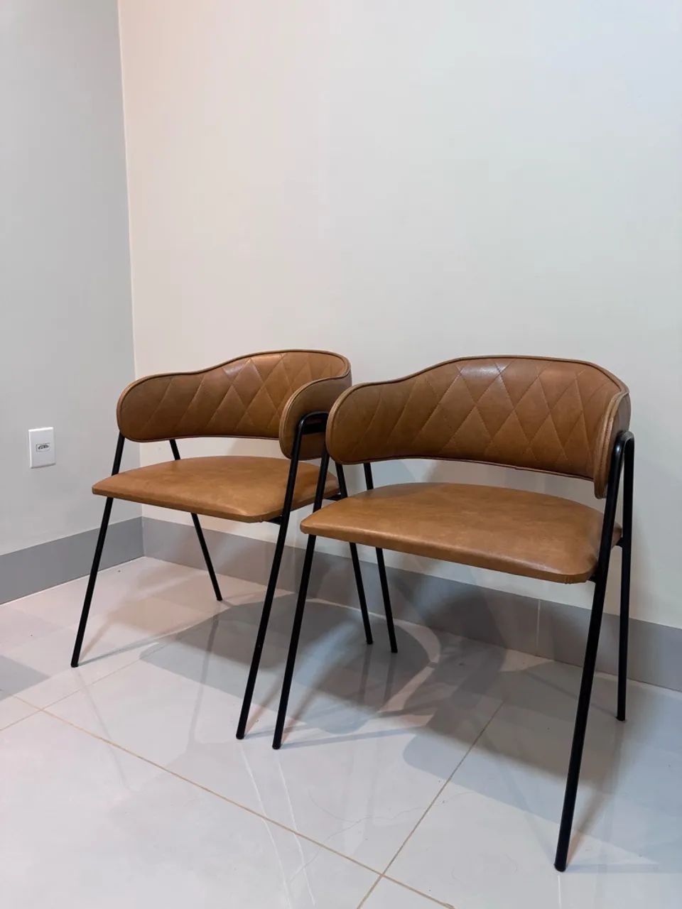 Poltronas em couro caramelo  - Foto 2