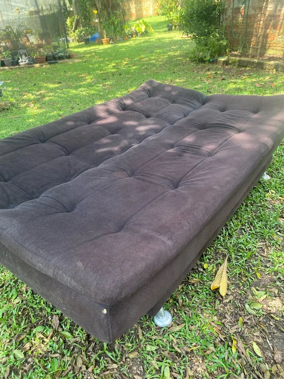 Sofá cama marrom  - Foto 4