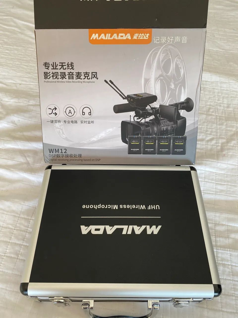 Microfone Sem Fio Mailada WM12 - Kit com 4 Lapelas - Foto 2