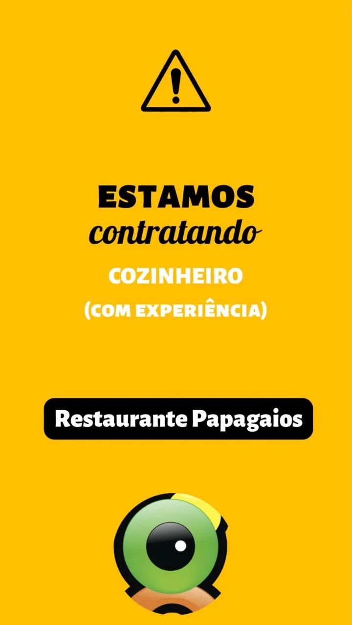 Contrata-se  Cozinheiro , Auxiliar de cozinha , e Garçom , Contrataçã imediata .