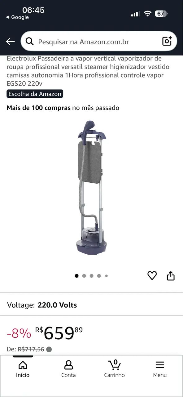 Passadeira a vapor Electrolux - Foto 2