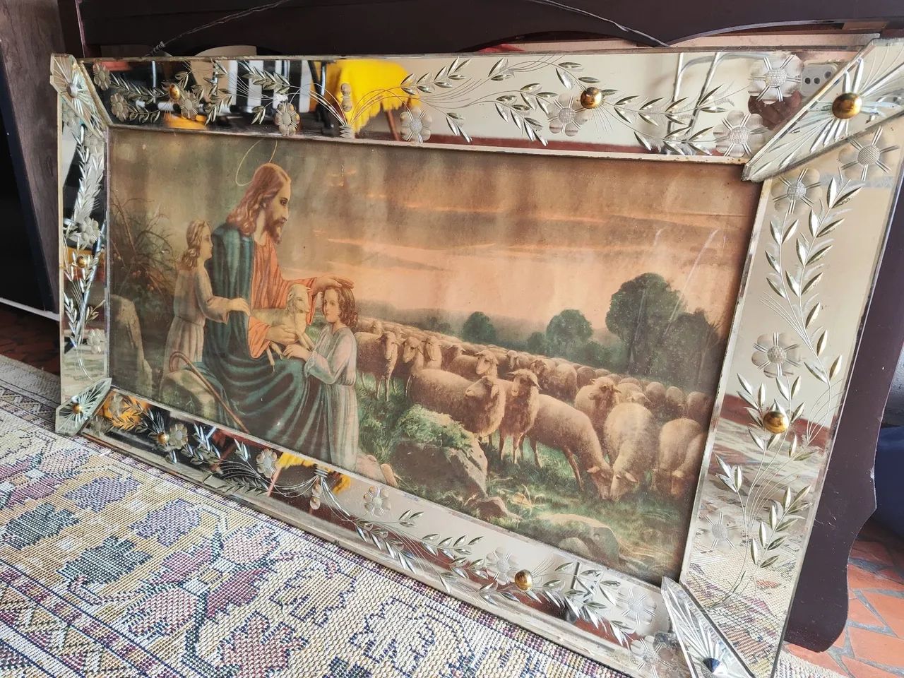 Quadro antigo em espelho