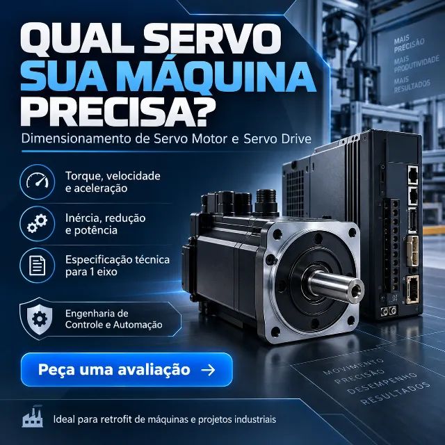 Dimensionamento de Servo Motor e Servo Drive Industrial