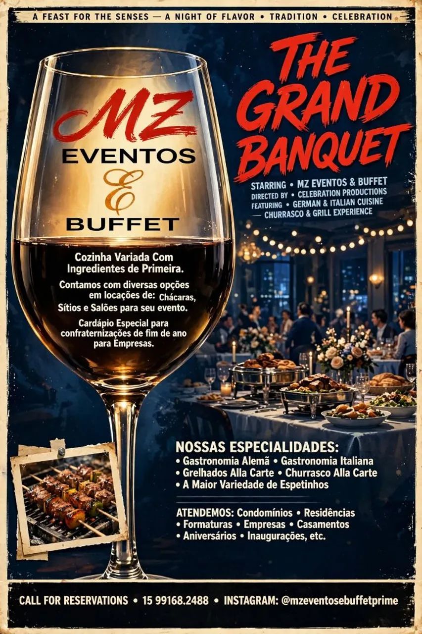 O melhor serviço de buffet para confraternizações.