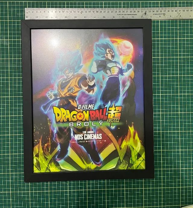Quadro Dragon Ball Super Broly Original de Cinema Emoldurado - Foto 4