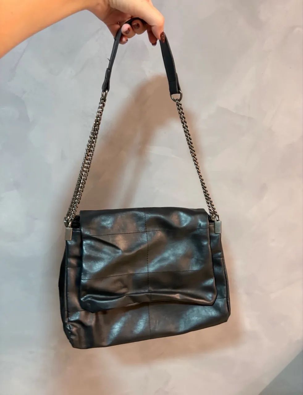 Bolsa tiracolo Zara preta  - Foto 2