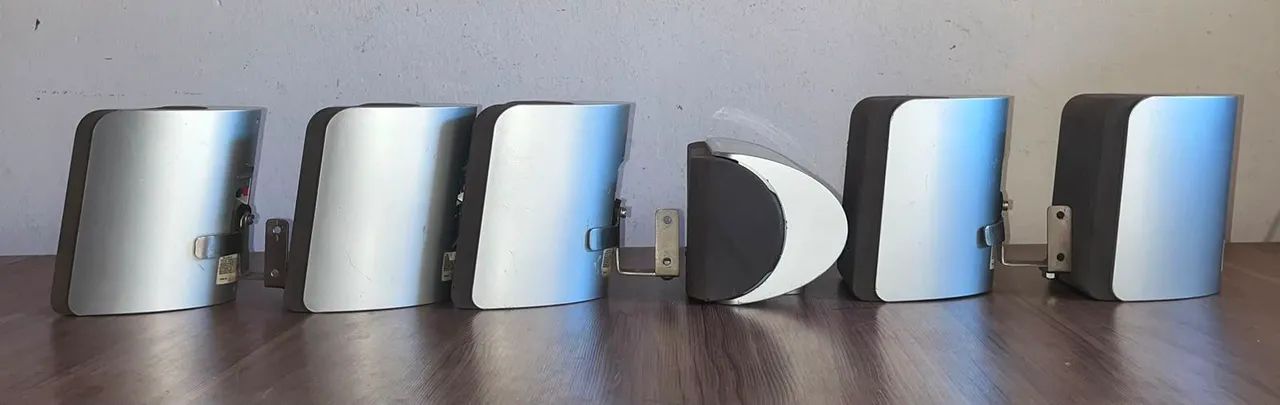 Conjunto 6 Caixas Sony Ss-Ms366t 120 RMS Cada 8 Ohms Leia