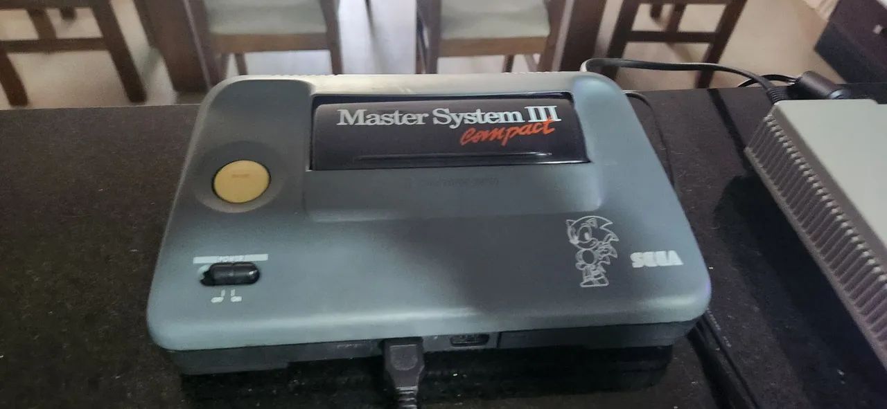 Master System 3 c/ MOD AV e Sonic na memoria + controle  - Foto 3