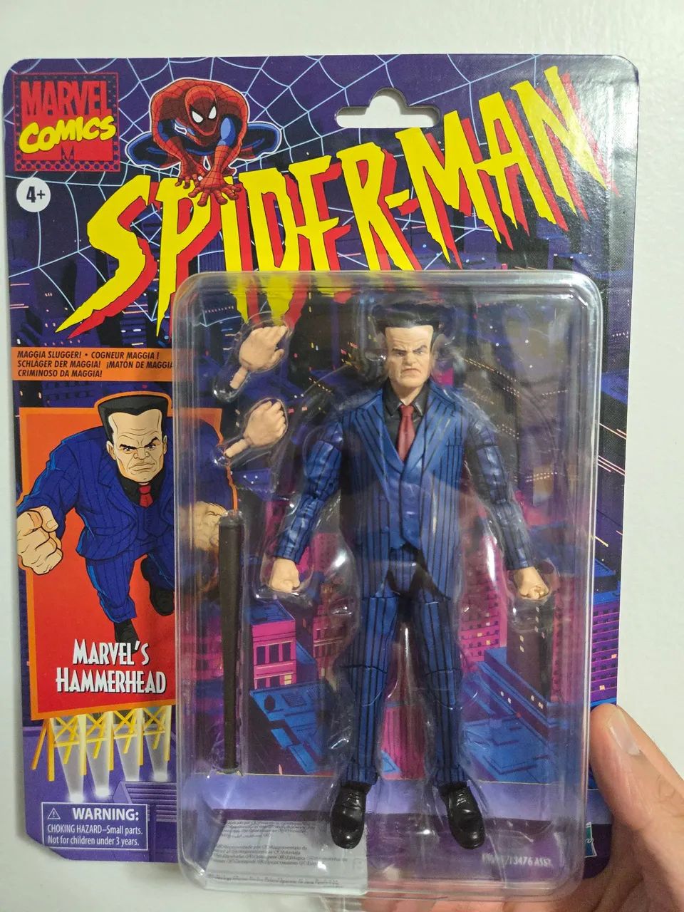 Boneco Hammerhead Cabeça de Martelo Marvel Legends Spider Man Homem Aranha