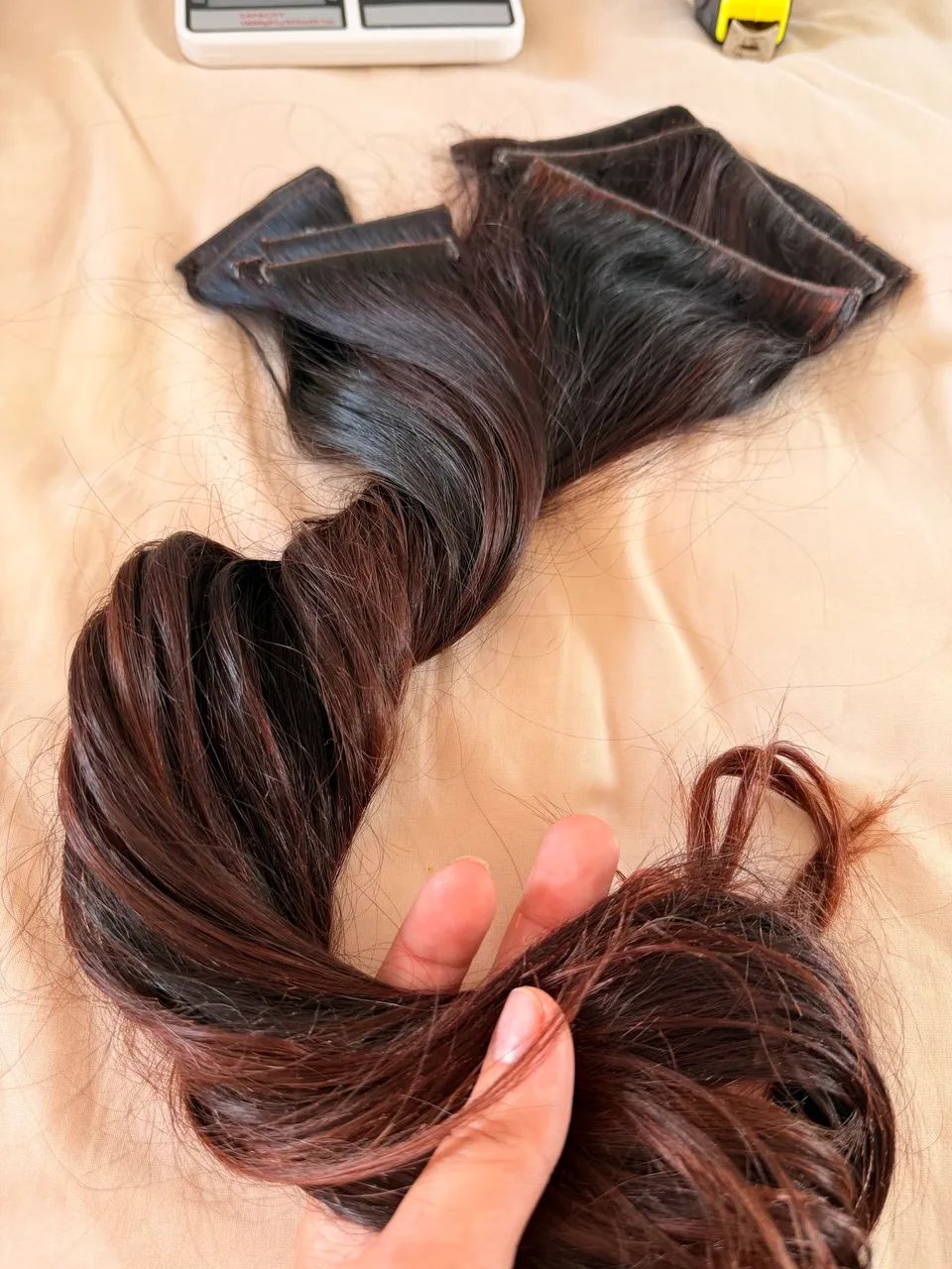 Cabelo humano do Sul com 60 cm na cor castanho avermelhado  - Foto 2