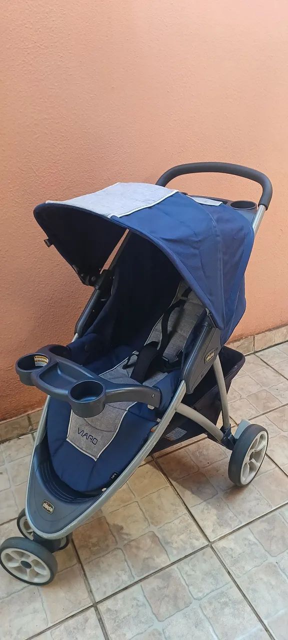 Bebê conforto + carrinho de bebê Chicco Viaro - Foto 5
