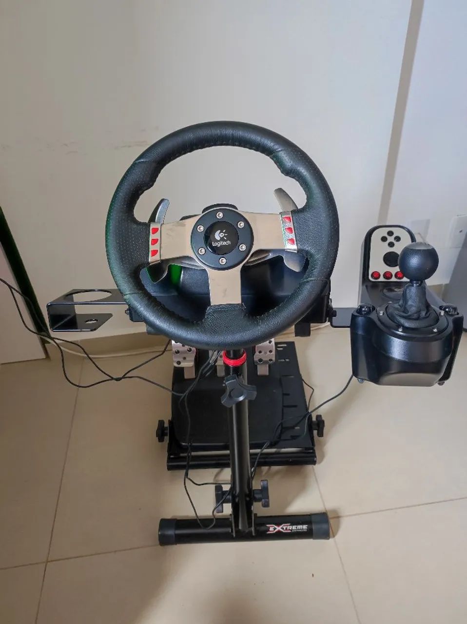 Volante Logitech G27 completo + suporte - Peças e Acessórios de