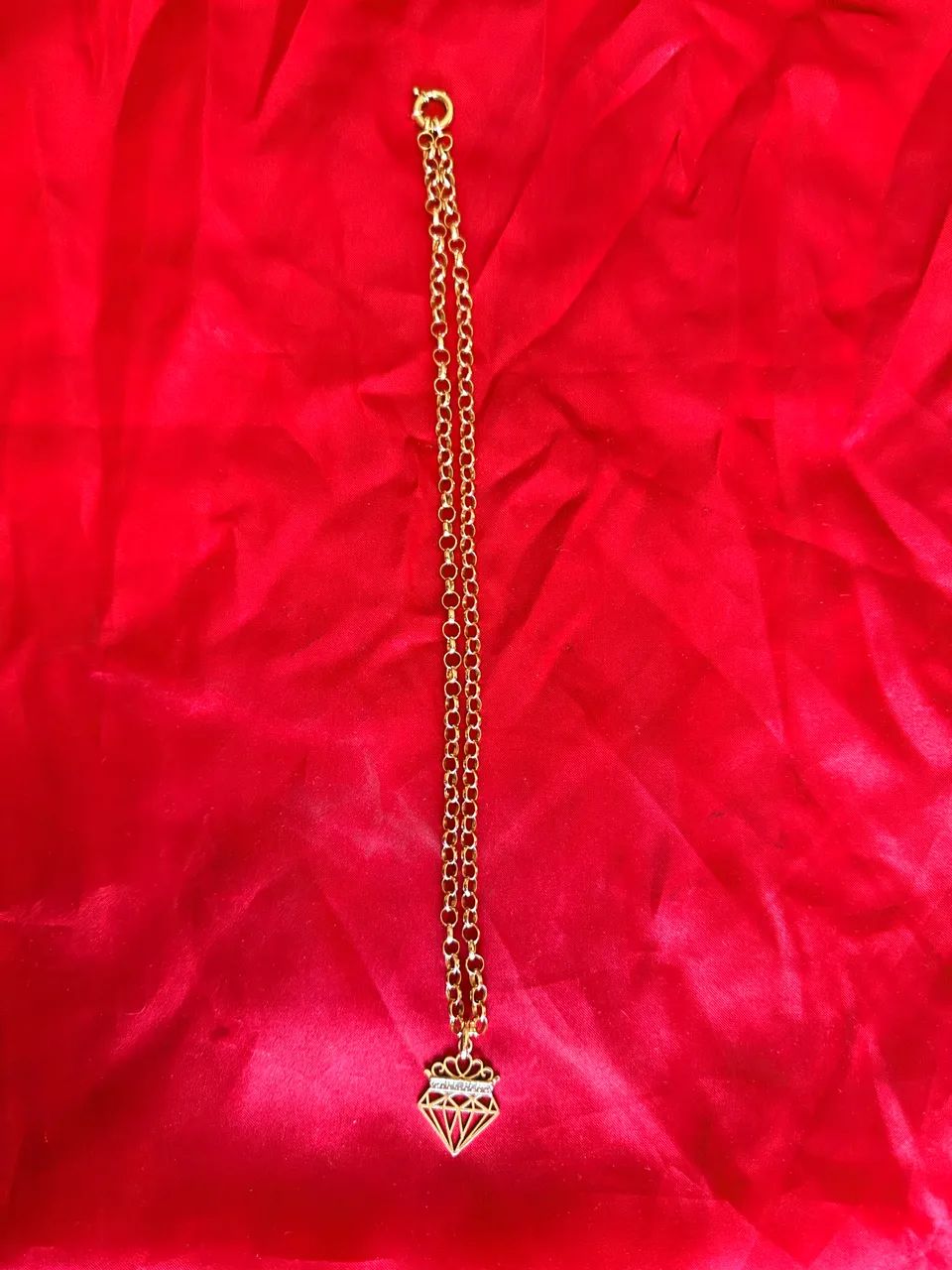 Corrente com pingente ouro 18k  22gr - Foto 5