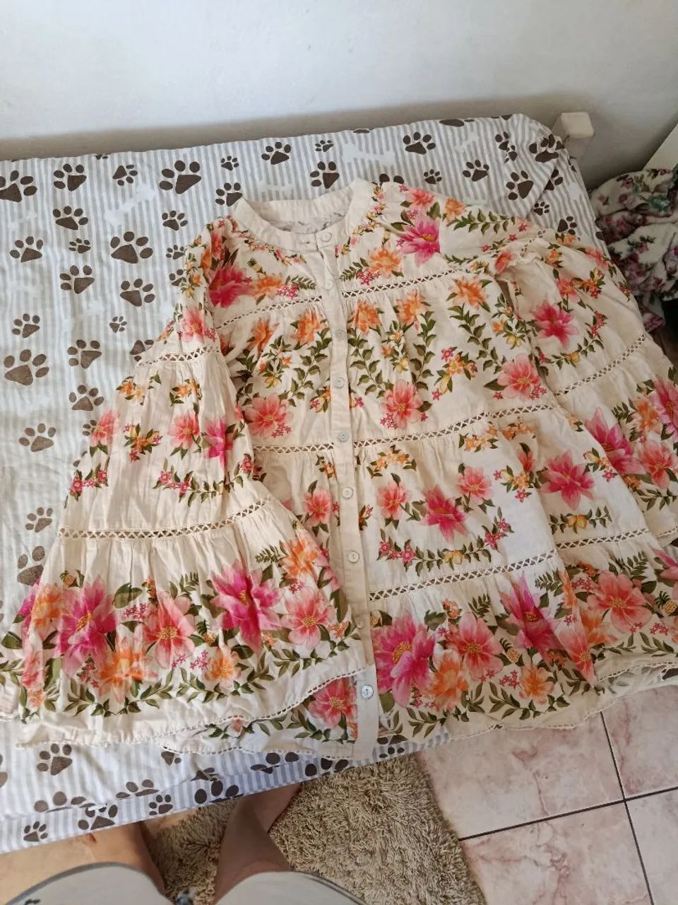 Blusa feminina floral G - Foto 3