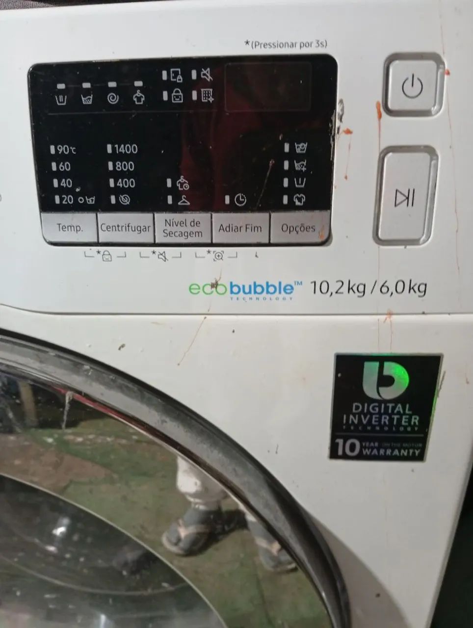 Placa de lava e seca Samsung funcionando perfeitamente 