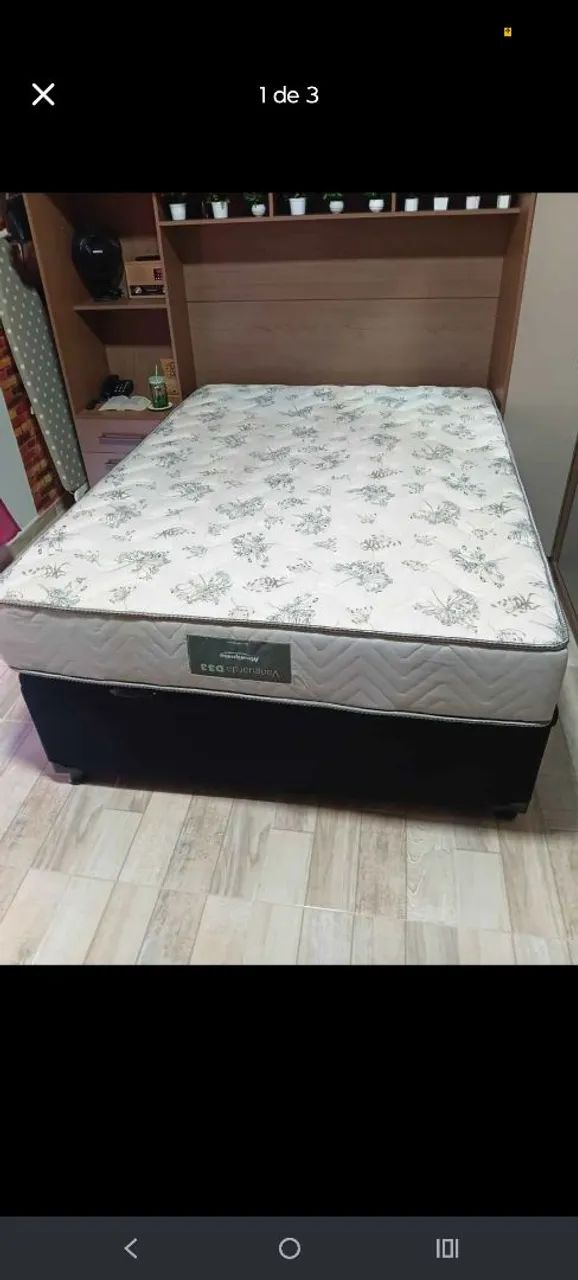 Cama com baú e colchão  - Foto 3