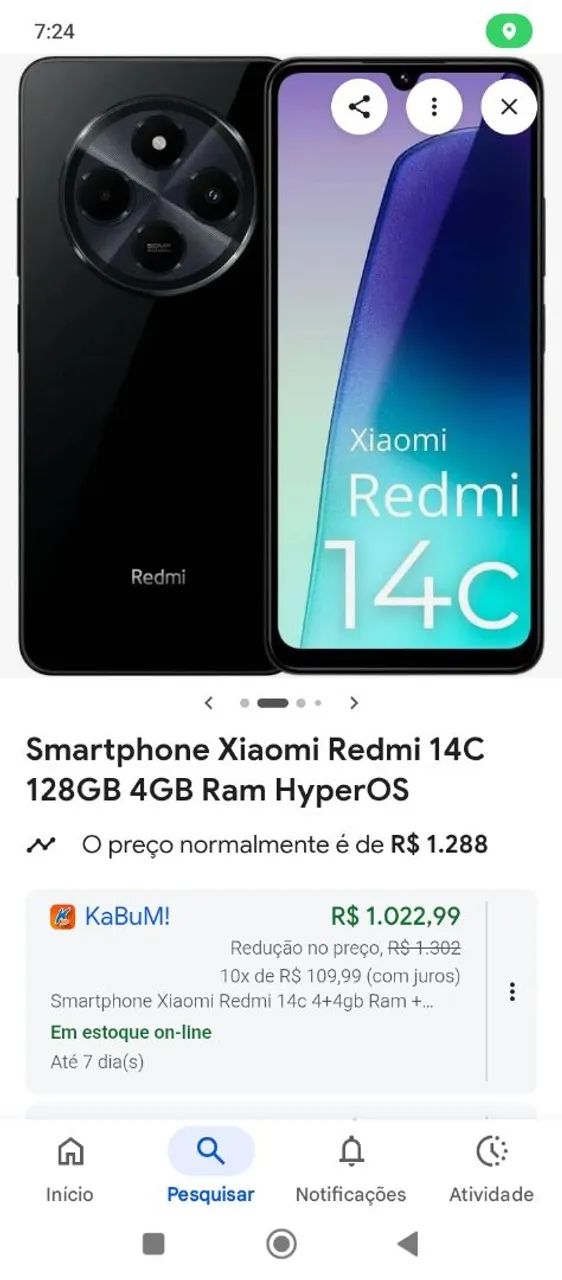 Celular 14c 256 gb 8 ram