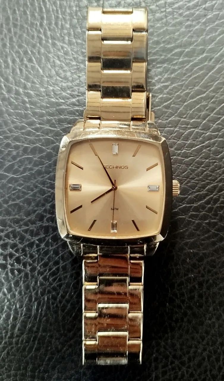 Relógio Technos dourado original