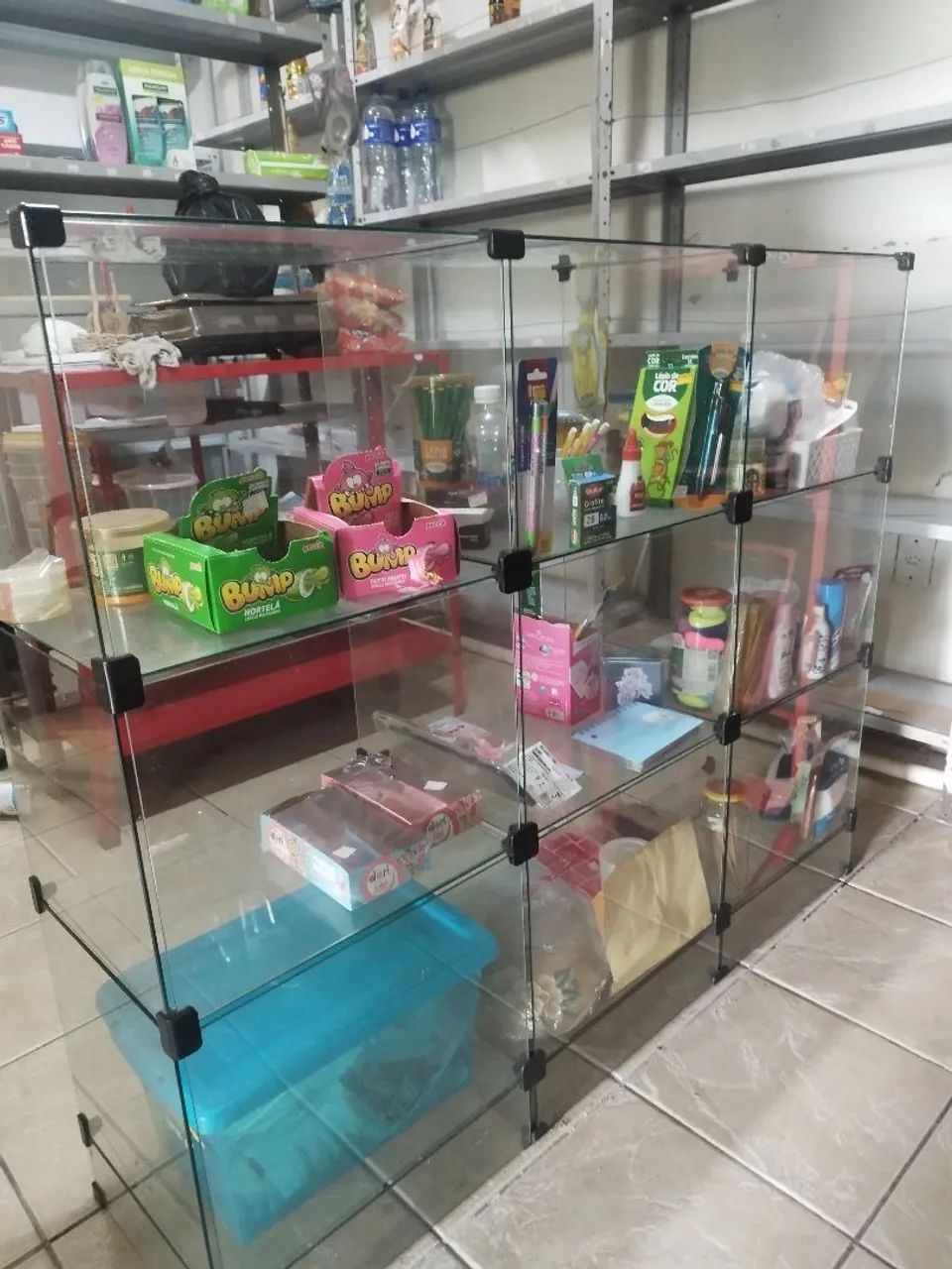 Pratilleira de vidro com compartimento  - Foto 2