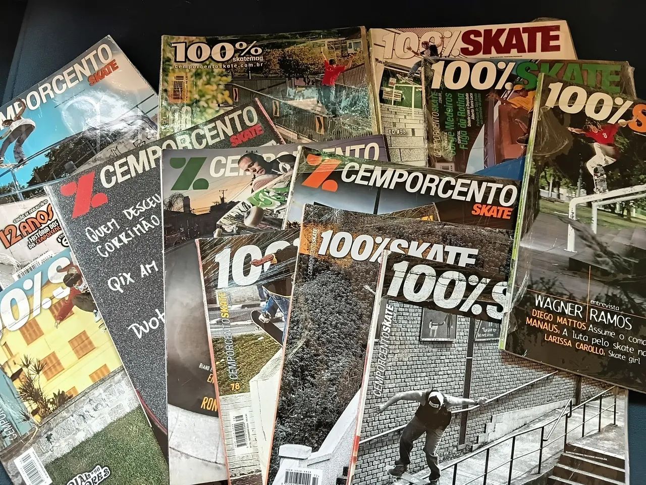 Revistas 100% e tribo skate novinhas. 