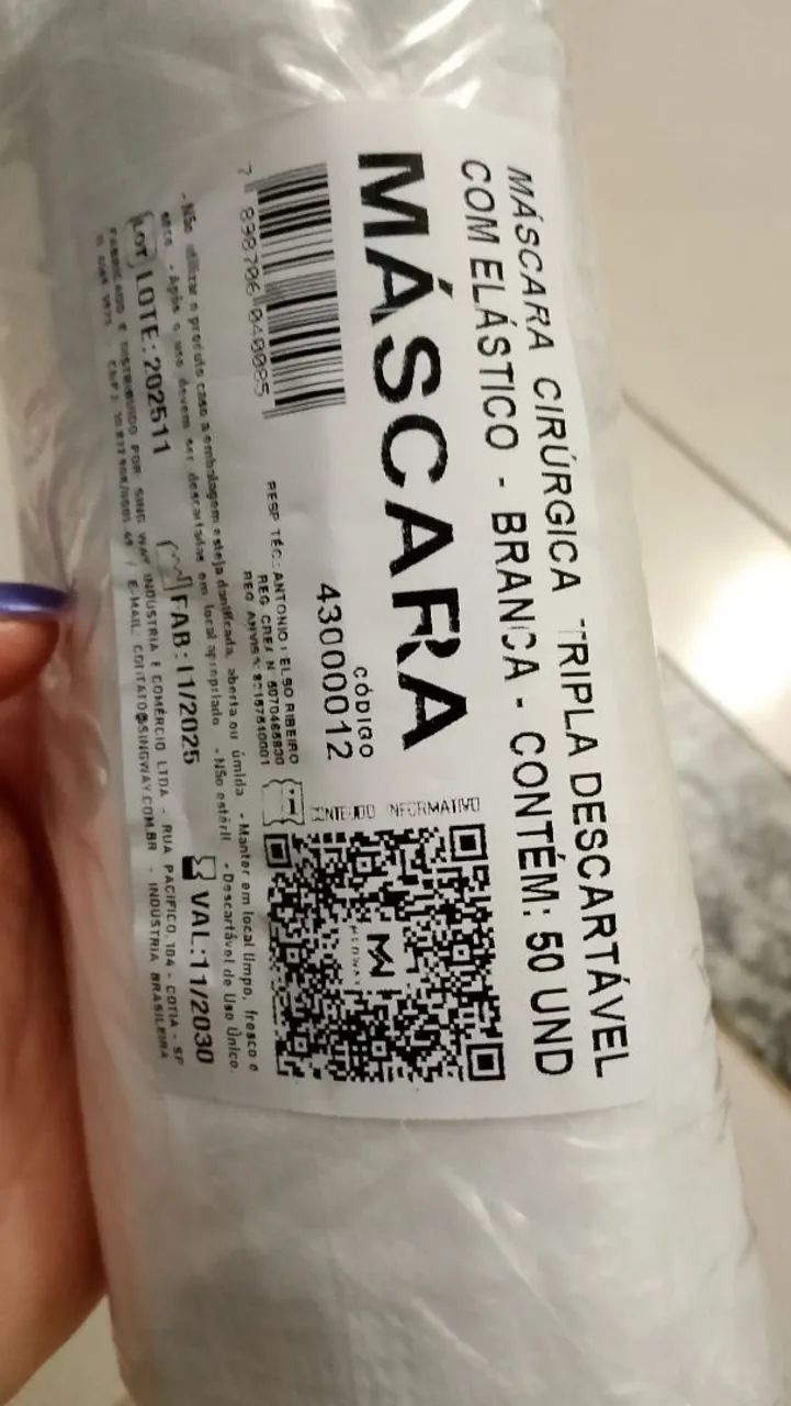 Máscaras de proteção 