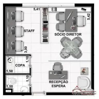 Salas Comerciais à Venda, Centro - Jacareí - Foto 3