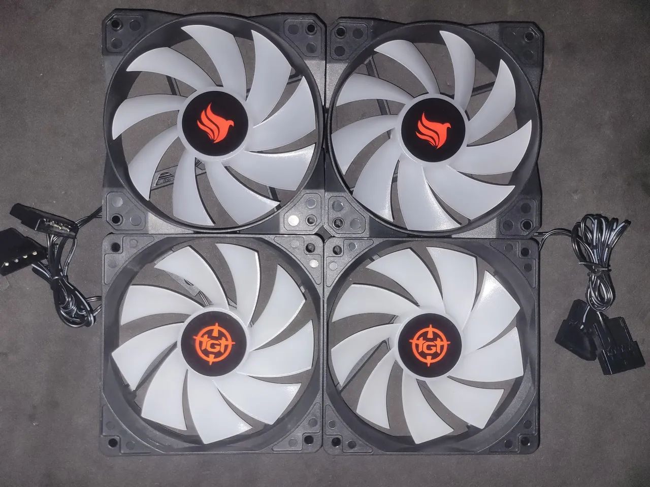 4 ventoinhas 120mm rainbow