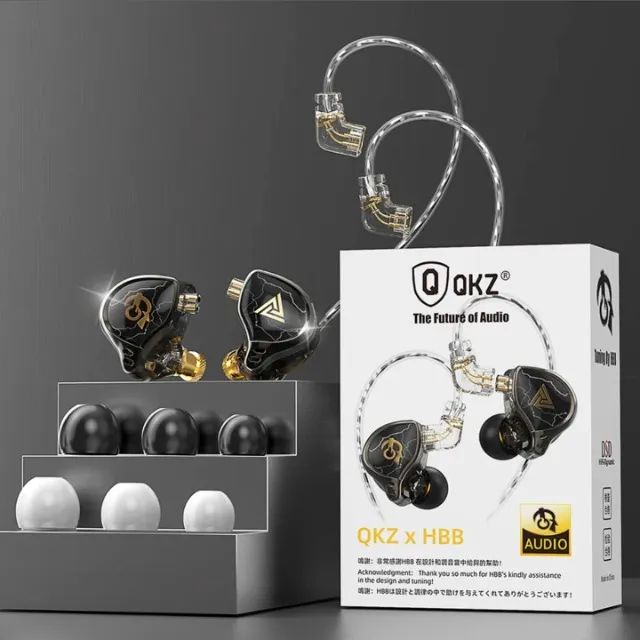 Fone Intra Auricular QKZ + HBB - Com Mic - Novo