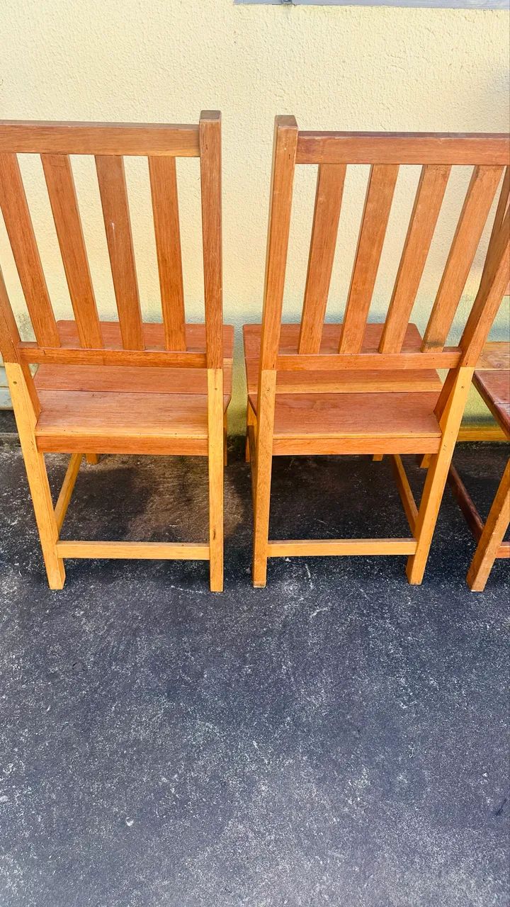 Cadeiras de Madeira Rustica 