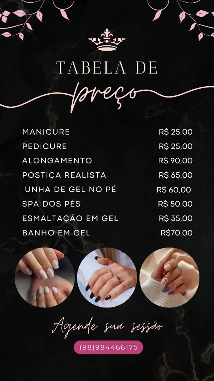 Manicure pé de cure 