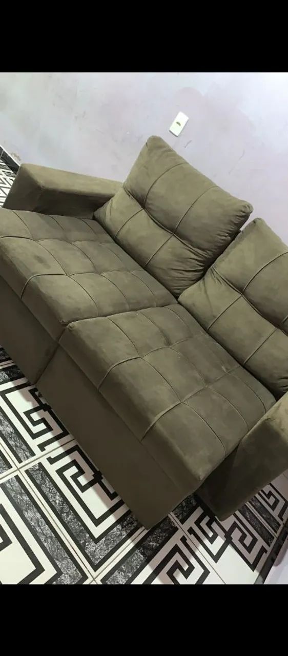 Sofá retrátil 2 lugares 