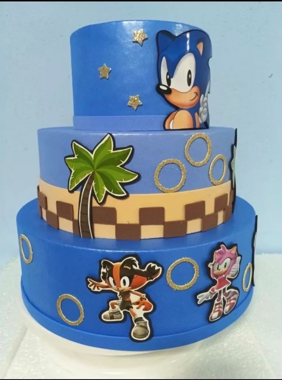 Bolo fake Sonic  - Foto 3