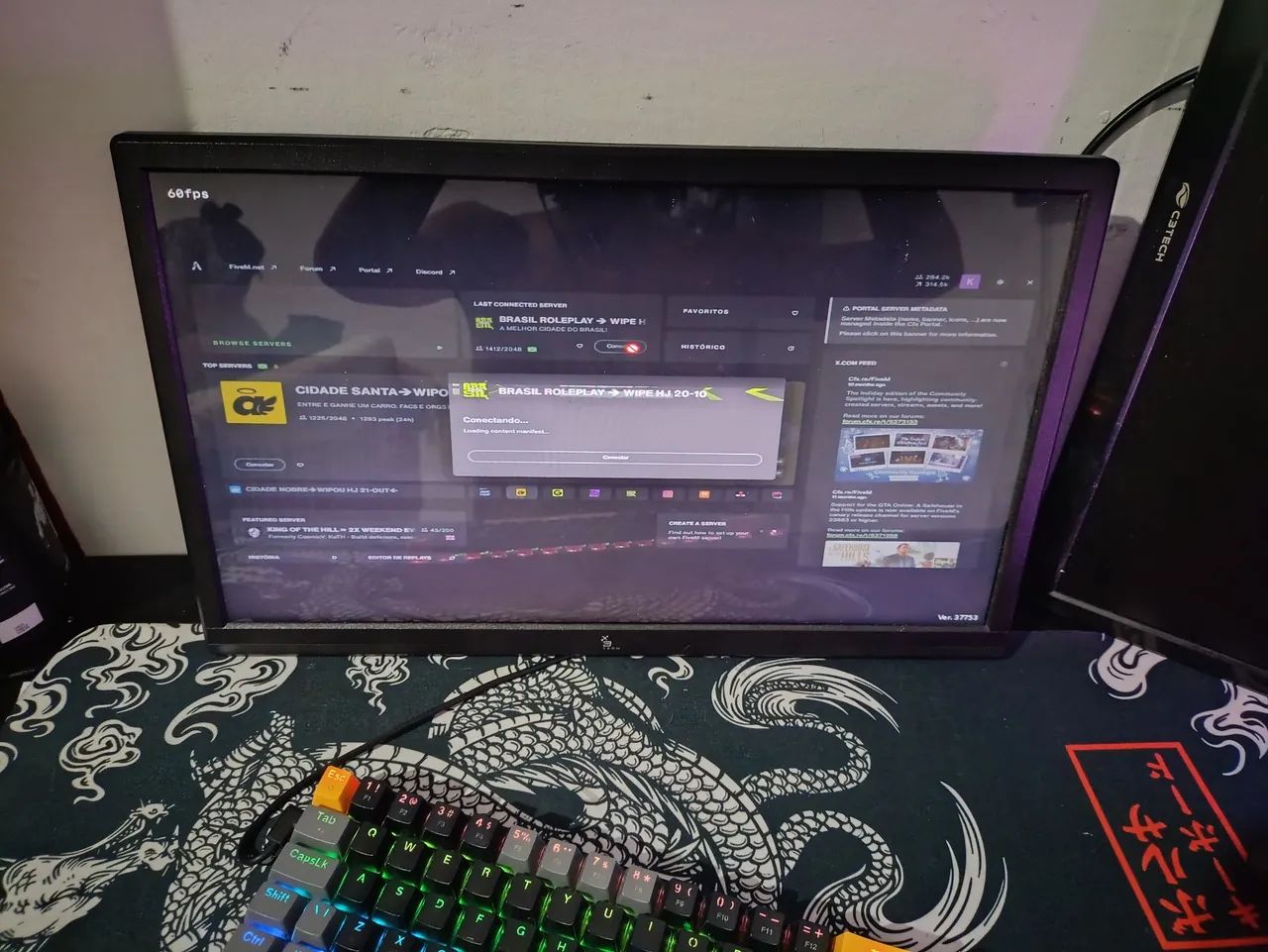 Monitor led 20 polegadas, 75hz novo - Foto 3