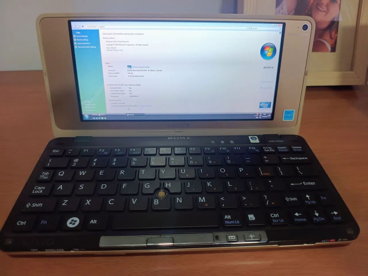 Mini notebook vaio Sony VGN-P25G - Foto 4