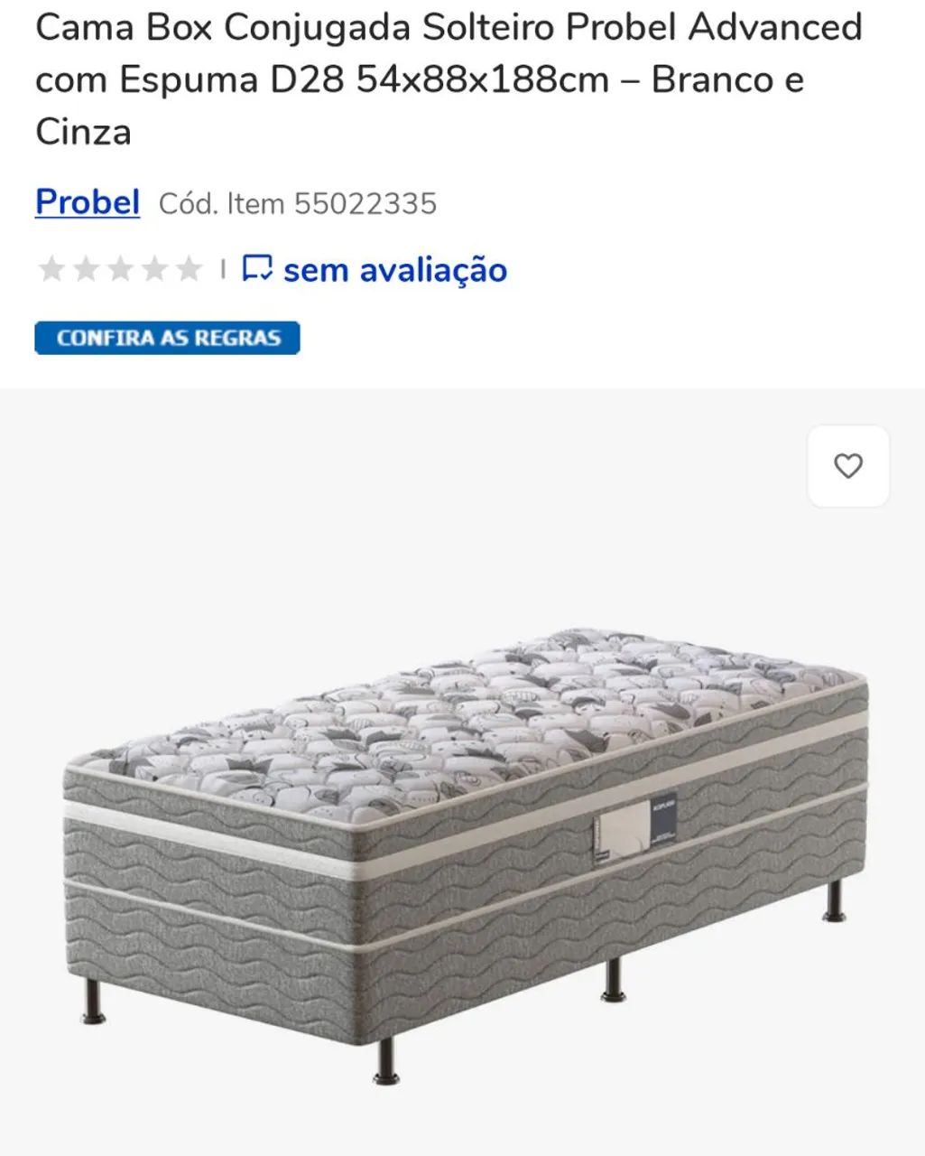 Duas camas box solteiro nova