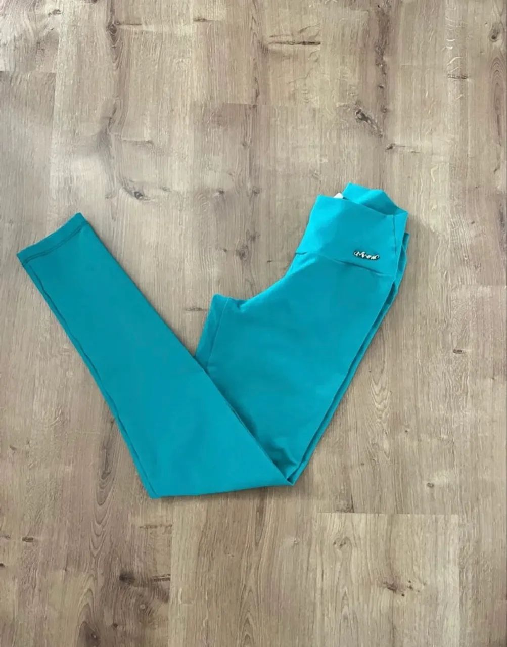 Calça Legging capri M Azul Turquesa Mhova - Foto 3