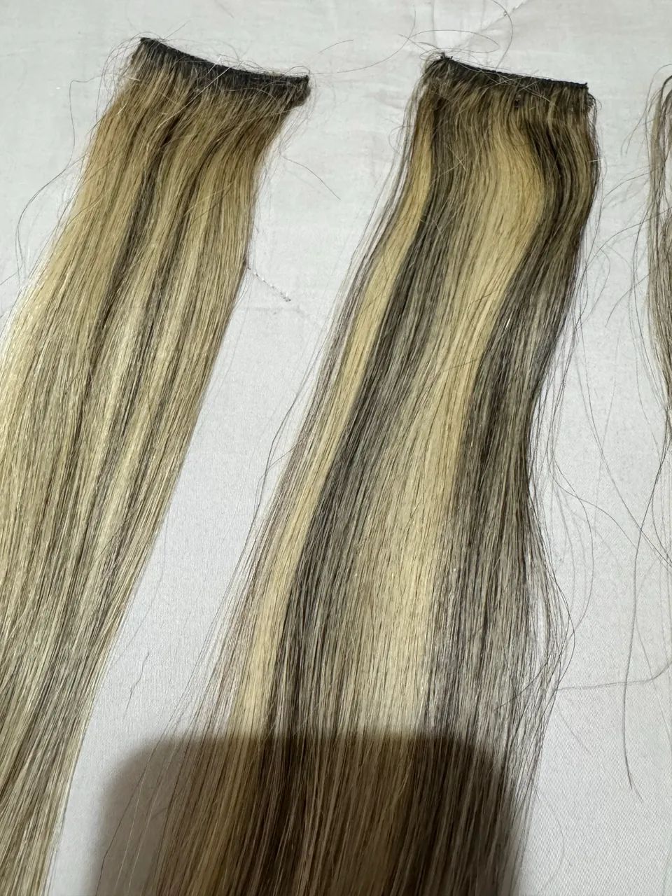 Cabelo Humano Brasileiro com mechas loiras (do Sul) - Foto 2
