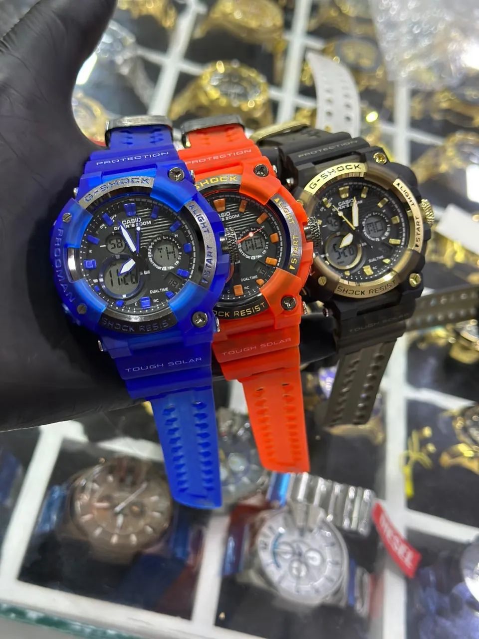 G-SHOCK *FROG Todo gravado* 100% APROVA D'ÁGUA - Acessórios