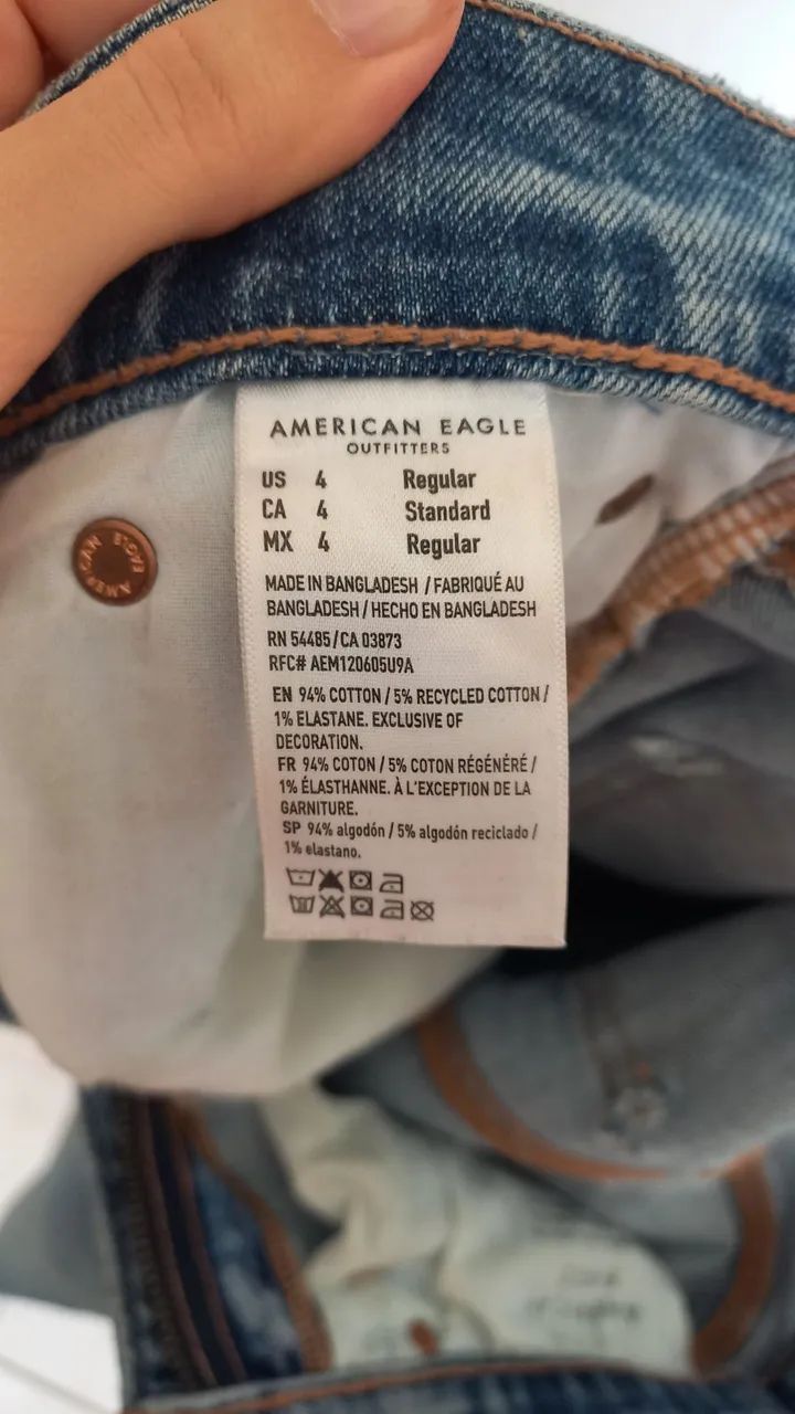 Calça Jeans 99% algodão American Eagle - Foto 5